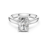Radiant Lab Grown Diamond Side-Stone Engagement Ring
