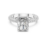 Radiant Lab Grown Diamond Halo Engagement Ring