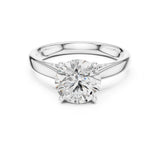 Round Lab Grown Diamond Split-Shank Engagement Ring