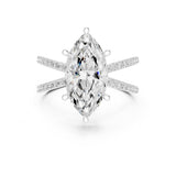 Marquise Lab Grown Diamond Split-Shank Engagement Ring
