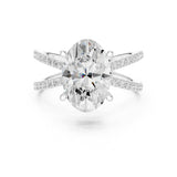 Oval Lab Grown Diamond Split-Shank Engagement Ring