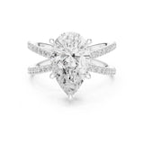 Pear Lab Grown Diamond Split-Shank Engagement Ring