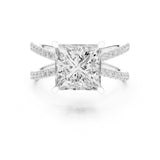 Princess Lab Grown Diamond Split-Shank Engagement Ring