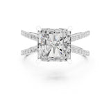 Princess Lab Grown Diamond Split-Shank Engagement Ring