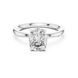 Cushion Lab Grown Diamond Solitaire Engagement Ring