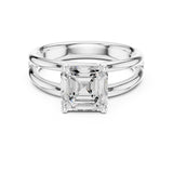 Princess Lab Grown Diamond Split-Shank Engagement Ring