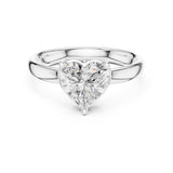 Heart Lab Grown Diamond Solitaire Engagement Ring