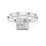Princess Lab Grown Diamond Solitaire Engagement Ring