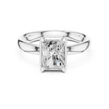Radiant Lab Grown Diamond Solitaire Engagement Ring