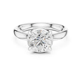 Round Lab Grown Diamond Solitaire Engagement Ring