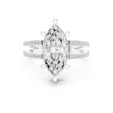 Marquise Lab Grown Diamond Split-Shank Engagement Ring