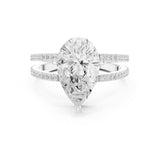 Pear Lab Grown Diamond Split-Shank Engagement Ring
