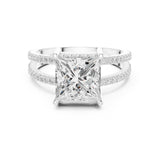 Princess Lab Grown Diamond Split-Shank Engagement Ring