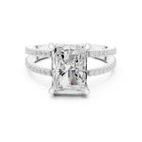 Radiant Lab Grown Diamond Split-Shank Engagement Ring