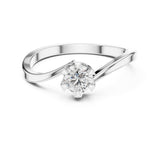 Round Lab Grown Diamond Solitaire Engagement Ring