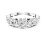 Round Lab Grown Diamond Halo Engagement Ring