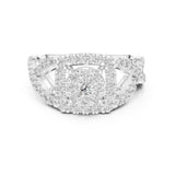 Round Lab Grown Diamond Halo Engagement Ring