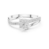 Round Lab Grown Diamond Split-Shank Engagement Ring