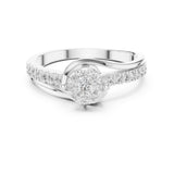 Round Lab Grown Diamond Split-Shank Engagement Ring