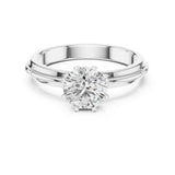 Round Lab Grown Diamond Split-Shank Engagement Ring