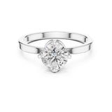 Round Lab Grown Diamond Solitaire Engagement Ring