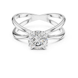 Round Lab Grown Diamond Split-Shank Engagement Ring