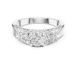 Round Lab Grown Diamond Three-Stone Engagement Ring