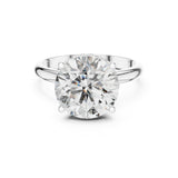 Round Lab Grown Diamond Hidden-Halo Engagement Ring