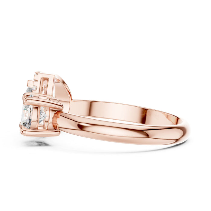 Toi Et Moi Et Lab Grown Diamond Engagement Ring yellow gold video