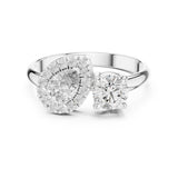 Toi Et Moi Et Lab Grown Diamond Engagement Ring