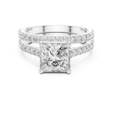 Princess Lab Grown Diamond Split-Shank Engagement Ring