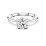 Round Lab Grown Diamond Solitaire Engagement Ring