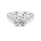 Cushion Lab Grown Diamond Solitaire Engagement Ring