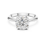 Round Lab Grown Diamond Solitaire Engagement Ring