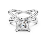 Princess Lab Grown Diamond Split-Shank Engagement Ring