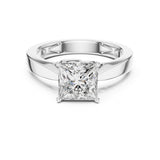 Princess Lab Grown Diamond Solitaire Engagement Ring