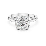 Round Lab Grown Diamond Solitaire Engagement Ring