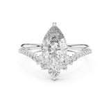 Pear Lab Grown Diamond Split-Shank Engagement Ring