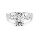 Oval Lab Grown Diamond Split-Shank Engagement Ring