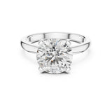 Round Lab Grown Diamond Solitaire Engagement Ring