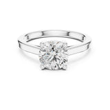 Round Lab Grown Diamond Solitaire Engagement Ring