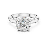 Round Lab Grown Diamond Solitaire Engagement Ring