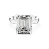 Emerald Lab Grown Diamond Solitaire Engagement Ring