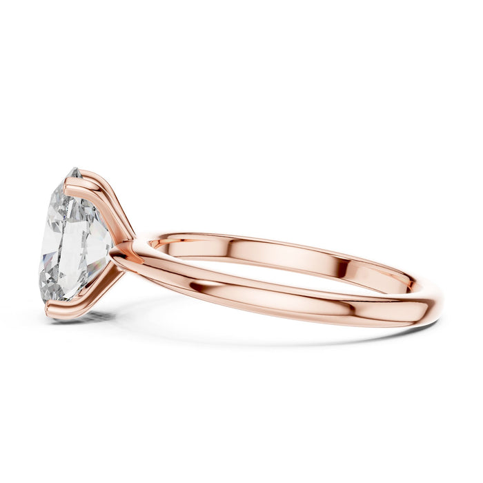 Oval Lab Grown Diamond Solitaire Engagement Ring yellow gold video