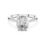 Oval Lab Grown Diamond Solitaire Engagement Ring