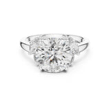 Round Lab Grown Diamond Three-Stone Engagement Ring