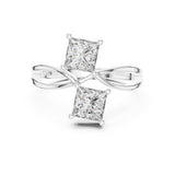 Princess Lab Grown Diamond Split-Shank Engagement Ring