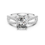 Emerald Lab Grown Diamond Split-Shank Engagement Ring