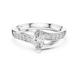 Marquise Lab Grown Diamond Split-Shank Engagement Ring