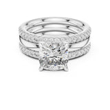 Cushion Lab Grown Diamond Split-Shank Engagement Ring